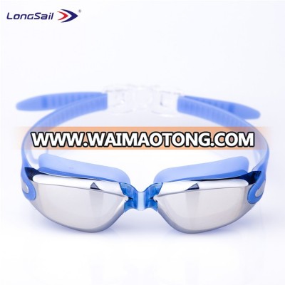 Custom high quality swimming pool electroplated no leaking gasket swimming goggles wholesale